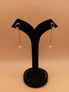 Elegant Silver Pearl Drop Earrings