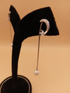 Elegant Silver Pearl Drop Earrings