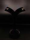 Golden butterfly stud earring