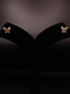 Golden butterfly stud earring