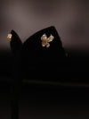 Golden butterfly stud earring