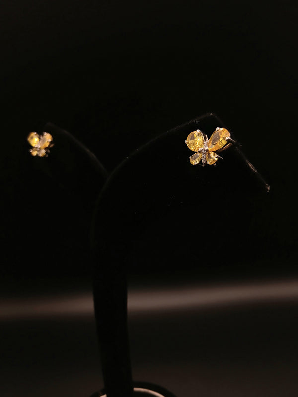 Golden Butterfly Stud Earring