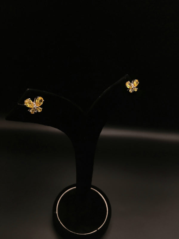 Golden Butterfly Stud Earring