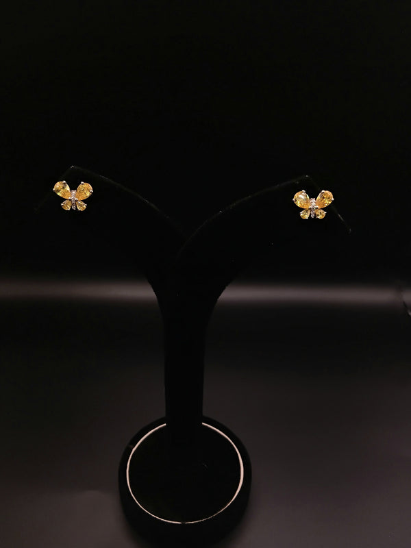 Golden Butterfly Stud Earring