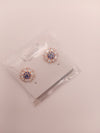 Sapphire Bloom Stud Earring
