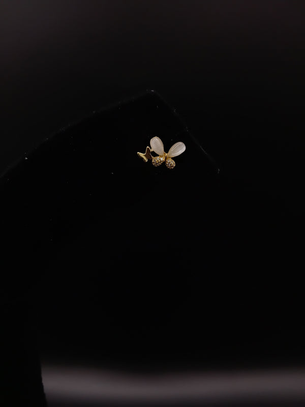 Golden Butterfly Glow Earring
