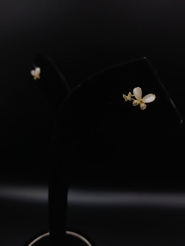 Golden Butterfly Glow Earring