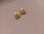 Golden heart stud earring