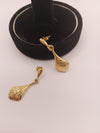 Golden drop dangle earring