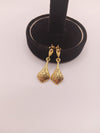 Golden drop dangle earring