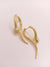 Bold snake-design hoop earring