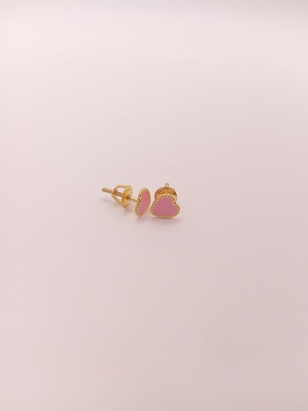 Adorable heart-shaped studs