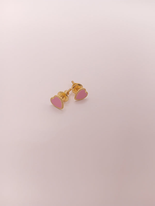 Adorable heart-shaped studs