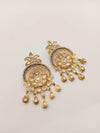 92.5 silver kundan earrings