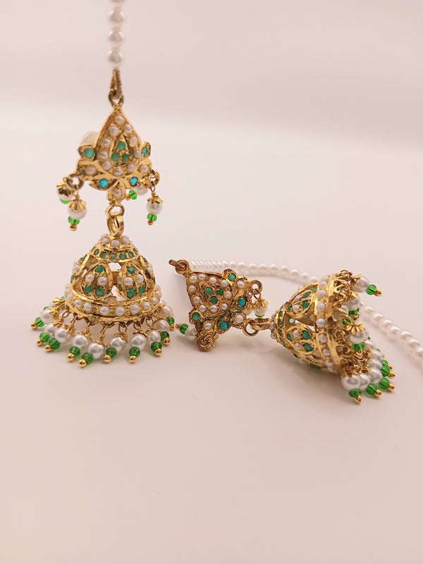 92.5 pure silver pearl Mattal Jhumka