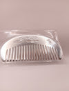 999 silver carved floral comb