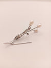 92.5 Silver Pearl Brooch
