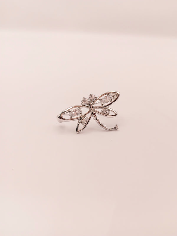 Silver Dragonfly Brooch
