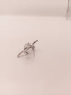 Radiant Silver Bow Brooch