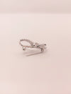 Radiant Silver Bow Brooch