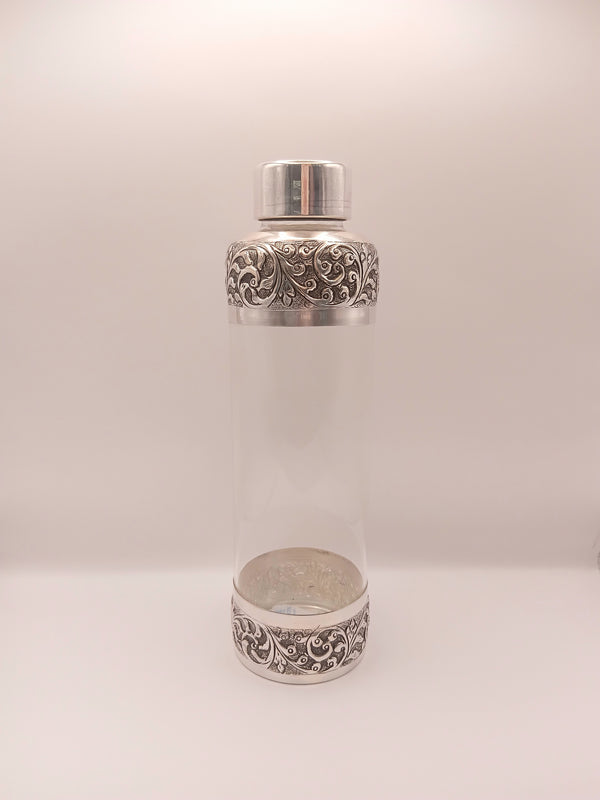 Silver Borosilicate Bottle