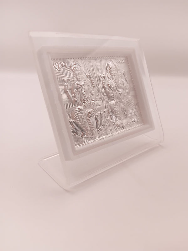 999 Silver Maa Lakshmi and Lord Ganesha