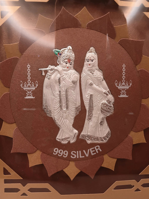 999 Silver of Radha Krishna