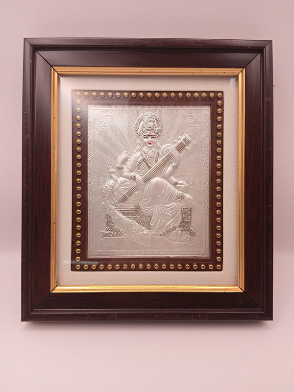 999 Silver Goddess Saraswati