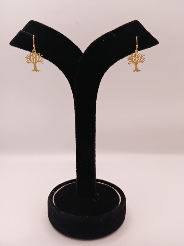 Banyan Tree design silver earrings