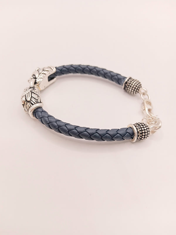 Twin Tiger silver baby bracelet