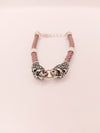 Twin tigers silver bracelet
