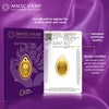 2 gm Gold 999.9 Minted Oval Coin New Rose Certicard