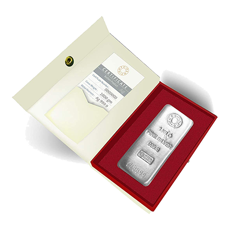 1 Kg Silver (999.9+) Casted Bar