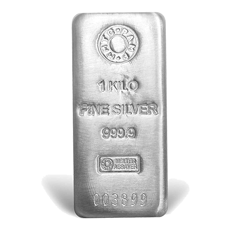1 Kg Silver (999.9+) Casted Bar