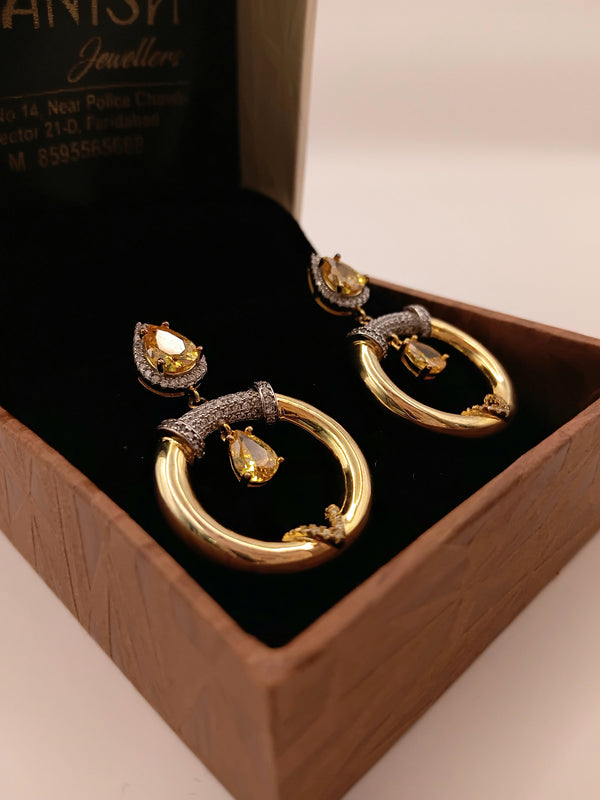 92.5 silver pure Teardrop Earrings