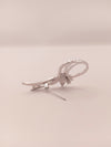 Lustrous Silver Flora Brooch