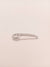 Elegant silver safety pin design brooch